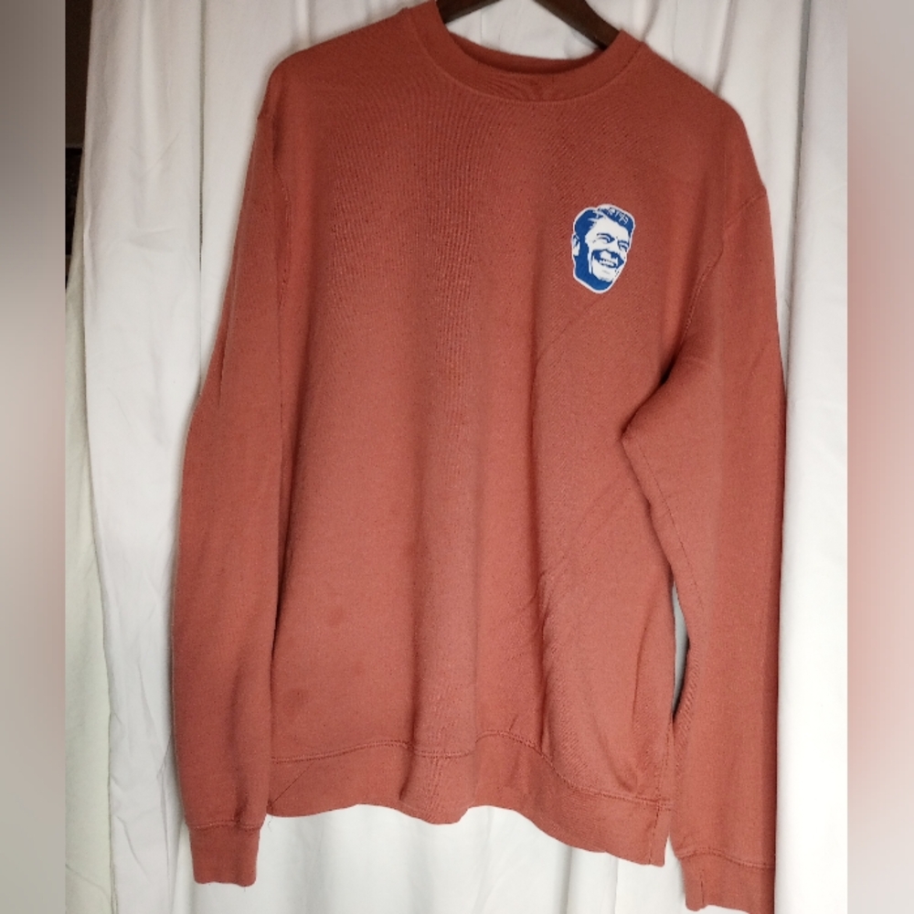 Vintage XL Rowdy Gentleman RG To Good Times Ronald Reagan Crewneck Sweatshirt